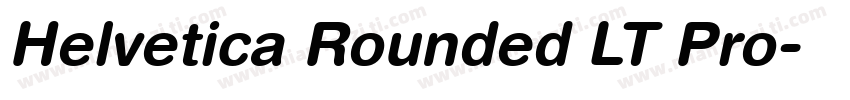 Helvetica Rounded LT Pro字体转换